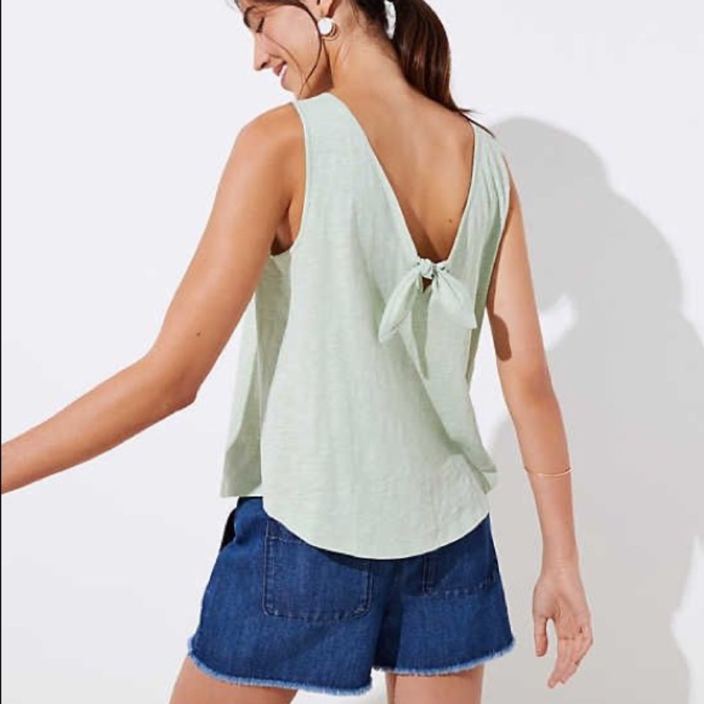 Loft Vintage Soft Bow Back Tank